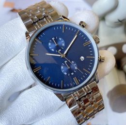 Relojes para hombres diseñador reloj de lujo diseñador de edición limitada movimiento de cuarzo de cuarzo acero inoxidable reloj de 43 mm