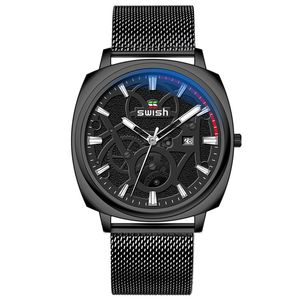 Mens montres en or watch work quartz watchluxury marque chronograph horloge masculine montres de mode homme de haute qualité