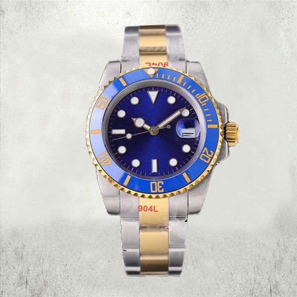 Relojes para hombre Reloj de clase alta para hombre, mecánico automático, luminoso, zafiro, azul, rosa, relojes montre impermeables, relojes con movimiento mecánico, relojes de pulsera con caja