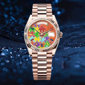 Montres pour hommes design de haute qualité Puzzle montres 2813 DATE Automatique Mécanique 41MM Acier inoxydable Étanche 36MM Mouvement classique pour femmes Montre-bracelet dhgate