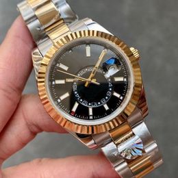 Mens horloges hoogwaardige luxe designer horloges automatische machinebeweging horloges roestvrij staal lichtgevende waterdichte saffier polshorloge sub-dial werk