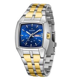 Mens horloges luxe horloge mode zwart gouden armband vouwen mannelijke geschenken koppels