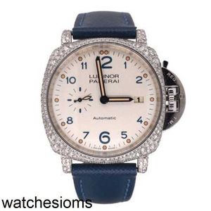 Herenhorloges Paneraii polshorloges luxe vanwege 42 mm herenstaal automatisch horloge diamant PAM00906 Mechanische volledige lumino's