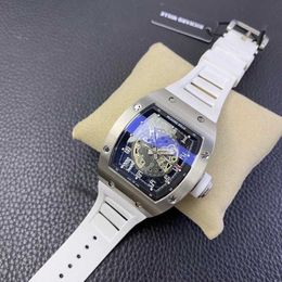 Montres pour hommes Richrd Mileres mouvement mécanique de luxe Rm010 mouvement automatique suisse miroir saphir bracelet en caoutchouc Leey XAQOF