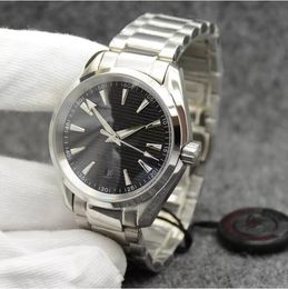 Herenhorloges stijl zwarte wijzerplaat horloge 42 mm automatisch mechanisch roestvrij staal glas terug sport zee Writwatches