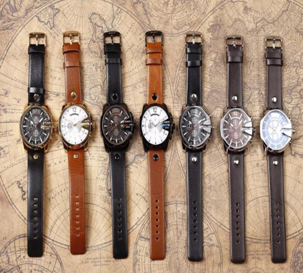 Relojes para hombre de primeras marcas, correa de cuero de lujo, resistente al agua, reloj deportivo de cuarzo para hombre, reloj militar de negocios para hombre 1557378