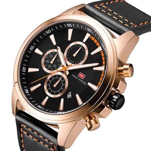 Montres pour hommes Top marque de luxe étanche 24 heures Date horloge à Quartz mâle en cuir Sport montre-bracelet Relogio Masculino224C