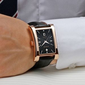 Wwoor – montre-bracelet en cuir pour hommes, marque de luxe, Business, étanche, minimaliste, 2021