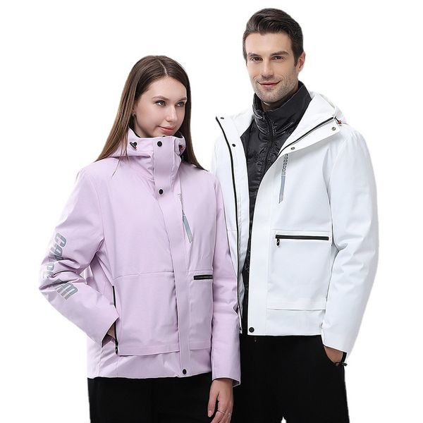 Hommes Blanc Canard Vers Le Bas Manteaux En Gros Mode Tendance Couples Chaud À Capuchon Puffer Veste Designer Hiver Mâle Casual Plus Taille Puff Vestes