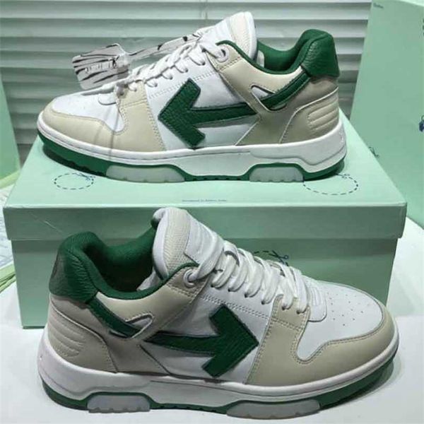 Zapatos deportivos blancos para hombre Flecha verde Zapatos casuales Zapatillas para hombre Zapatillas de deporte de marca para mujer Suelas antideslizantes Clásicos de los años 80 Mujer Talla 35-46 Con caja original L