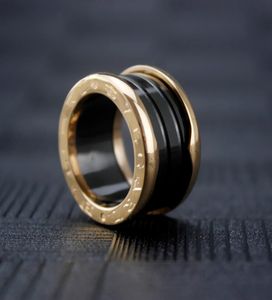 Heren brede rosé gouden keramiek ringen man charmes spiraal ring Valentijnsdag039s dag fijne bruiloft sieraden7075739