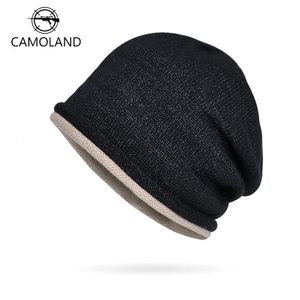 Hommes hiver bonnet chapeau chaud polaire doublé crâne casquette pour hommes réversible femmes coupe-vent montre tricot unisexe 240311