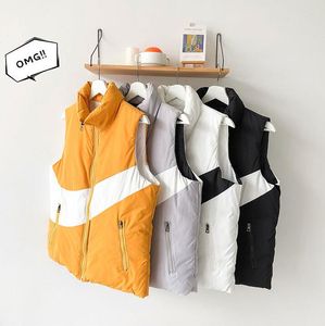 Hommes hiver vers le bas gilet en plein air classique décontracté chaleur blanc coton gilet manteau mode veste pour homme et femme style 4 couleurs plus la taille s-4xl