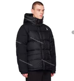 Chaqueta de invierno para hombres real 2024 caída de chaqueta con capucha