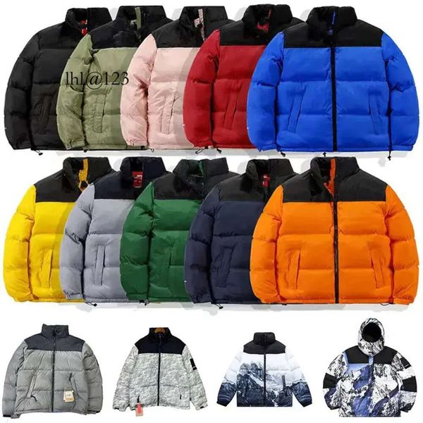 Hommes Veste D'hiver Femmes Vers Le Bas À Capuche Broderie Nord Chaud Parka Manteau Visage Hommes Puffer Vestes D En Gros 2 Pièces 10% Réduction