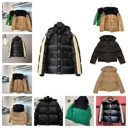 Chaqueta acolchada de invierno para hombre, parkas de plumón, abrigos de algodón, chaquetas gruesas informales de calle, sombrero, prendas de vestir exteriores, insignia, decoración, cálido, deportes al aire libre, abrigo grueso para pareja