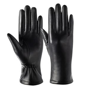 Mentiers d'hiver gants en cuir authentiques pour le cyclisme de sport