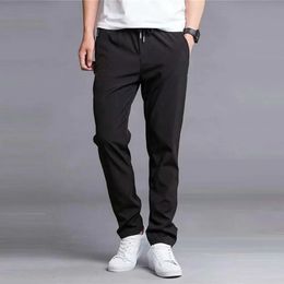 Pantalon de sport en laine pour hommes, chaud et décontracté, droit, épais, ample, sport, Jogging, Gym, hiver, 240217