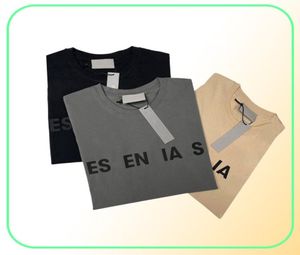 T-shirts et polos de femme pour hommes FOG DOUBLE DOUBLE FIL TROISIONNELLE SILICA GEL LETTER