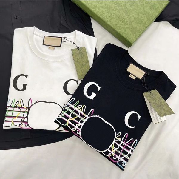 Camisetas para mujer para hombre Marca de Italia Ropa Milán Diseñador de moda letra impresa correcta Ocio gráfico calidad duradera Pareja de algodón Camisa blanca negra camisetas