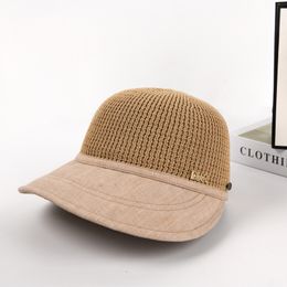 Capas de béisbol para hombres Diseñador Sun Hats Mujer Cabchillas ajustadas Fashion Beach Travel Sunsco de paja Sombrero de paja