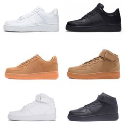 Hommes Femmes Classic Force Low Casual Chaussures Blanc Noir Baskets Outdoor Sport Designer Sneakers