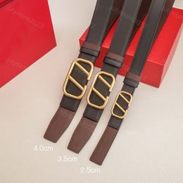 Hommes de créateurs de femmes ceintures de créateurs réversibles réelles en cuir authentique supérieur luxurys ceinture cintura ceinture mens mince ceinture de boucle dorée en V 2,5 cm 3,5 cm 4cm