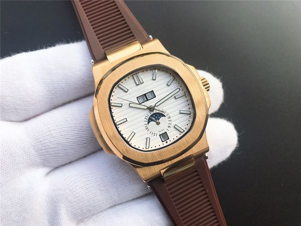 Relojes de pulsera de diseñador para hombre y mujer de alta calidad 40 mm NautilusS 5726 Boutique Correa de acero Relojes de diseño para hombres Reloj al por mayor de regalo con diamantes u1588