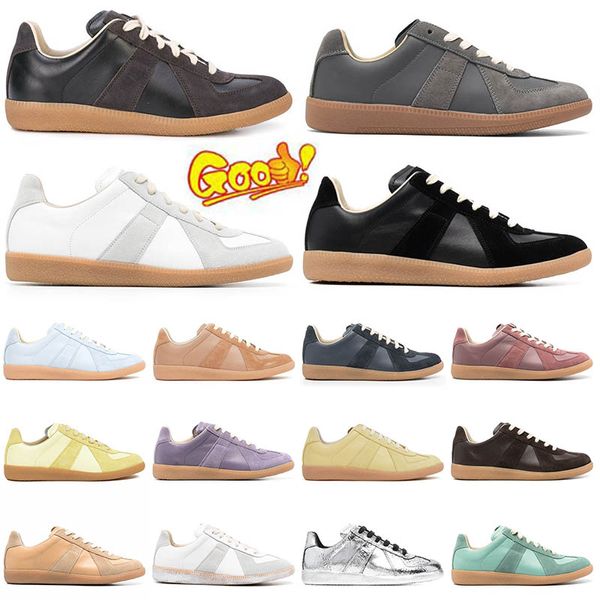 Hommes Femmes Baskets en plein air Maisons Margiela Répliquer la chaussure d'entraîneur basse Chaussures décontractées Designer Cuir Tennis Kid Voyage Mousse Hommes Formateurs Taille 35-44