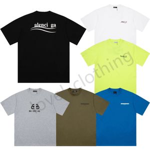 Mens Femmes T-shirts Designer Fashion Fashion Short Sleeve Tops Clothing Brand Round Neck Leisure Summer Loose Letter Imprimé Cotons Tee Luxurys Size XS-L