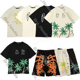 Hommes Femmes T-shirts Shorts Designer Palm Angles Survêtement Mode d'été Palmly Angeles Loisirs Lâche Col rond Las Palmas Cotons Imprimer Luxurys Tops Plam Angel 236