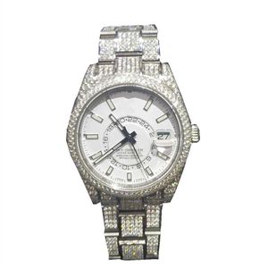Heren Dames Horloges Diamond Iced Out Luxe Mode Bling Dial Bezel Band Vvs Moissanite Horlogeproducten
