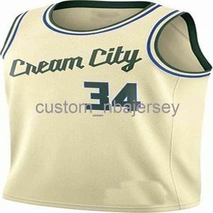 Mens Dames Jongeren Giannis AntetokounMpo # 34 Swingman Jersey Stitched Custom Name Naam Any Number Basketball Jerseys