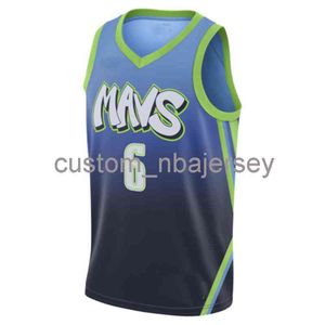 Mens Dames Jeugd Kristaps Porzingis # 6 Swingman Jersey Stitched Aangepaste naam Ander nummer