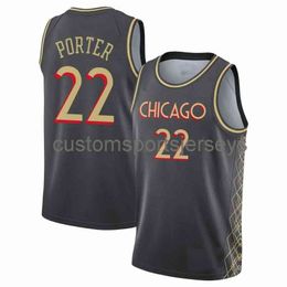 Herren Damen Jugend Otto Porter #22 2021 Swingman Jersey Stickerei fügen Sie eine beliebige Namensnummer hinzu