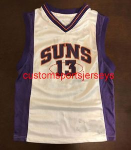 Mens Women Youth Steve Nash Basketball Jersey Broderie ajouter n'importe quel numéro de nom