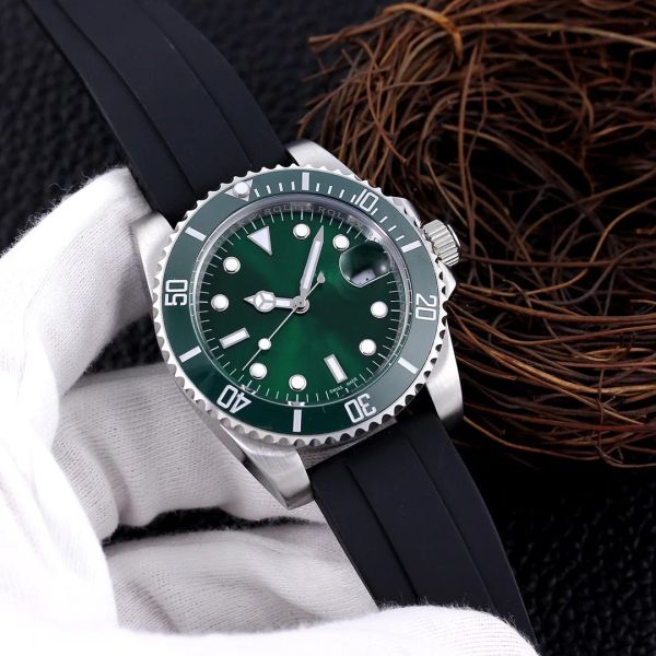 Hombres MUJERES Cerámica mecánica automática Relojes con fecha DÍA 41 mm Acero inoxidable completo Relojes de pulsera para nadar Reloj luminoso de zafiro Reloj informal de negocios Montre de luxe