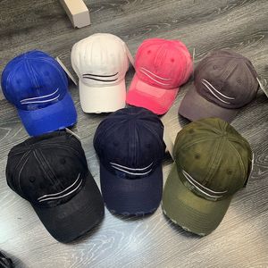 Mens Damesbal Caps Dome Adjust Outdoor Sport Baseball Cap Sun Hat Letters Print Leisure Fashion Seven Colors
