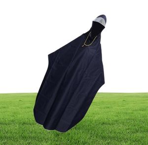 Mens dames fietsen fietsen fiets regenjas regen cape poncho capuchon winded winddichte regenjas mobiliteit scooter cover marineblauw 2010164285304