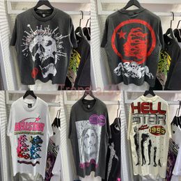 Créateur de femmes pour femmes Hellstar T-shirt Streetwear Hip Hop Fashion T-shirt Hell Star Star Short Sleeve Tee Us Size S-XL