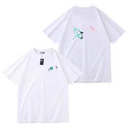 Hommes Femmes Designer Survêtement Sportswear Sweat-shirt Sweat-shirt à rayures de couleur blanche T-shirt de luxe à manches courtes Été Automne Imprimé Pur coton haut