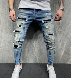 Mens Womens Designers Jeans Distressed Biker Slim Ripped Broek voor Mans Skinny Pant Size S-3XL