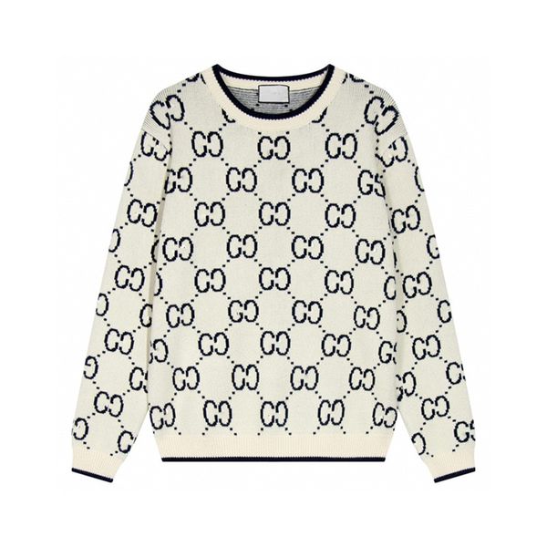 Sweaters de diseñadores para hombres suéteres de manga larga sudadera sudadera bordada de tejido de tejido de tejido ropa ropa de invierno m-3xl R32
