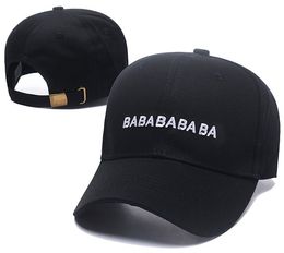 Hombo de moda para hombres Capilla de béisbol Carta ajustada Summer Snapback Sunshade Sport Bordery Beach Beach Hats Gorra Black White S