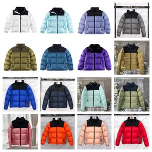 Hommes Femmes Mode Nord Veste Manteaux d'hiver Hommes Puffer Goose avec lettre broderie Vestes d'extérieur Streetwear Face Parkas Taille M-2XL