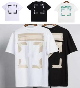 Hommes Femmes Mode Tops Sports Tshirt Summer Designer Offs T-shirts blancs Luxe Coton Lâche T-shirts Casual Manches courtes Peinture à l'huile T-shirts Mens Tee m6