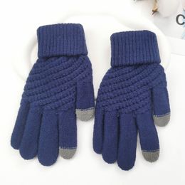 Mens pour femmes cinq doigts gants de mode créateur de mode imprimerie épaissis