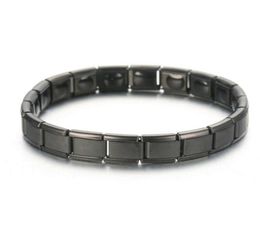 Heren dames germanium steen titanium gezondheid verlichting uitbreidbare magnetische armband linkketen9640030