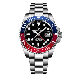 Heren dames gmtwatch horloges automatisch mechanisch 40 mm 904L roestvrij staal blauw zwart keramische saffierglas super lichtspolspol265i