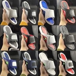 Hommes Femmes Hydro 13 13s Slide Slipper Fashion Black Cat Bred Chicago Chaussures Summer Beach Casual Plateforme Sandales Diapositives Pantoufles Piscine Tongs Baskets De Sport